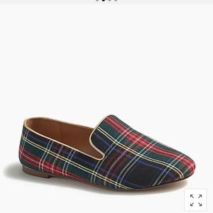J crew Stewart tartan smoking loafers-NIB
